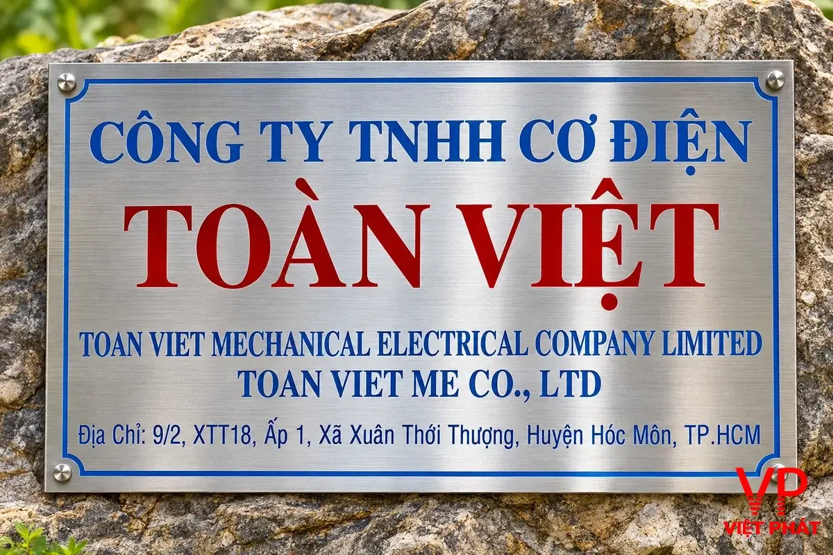 Bảng tên công ty theo yêu cầu